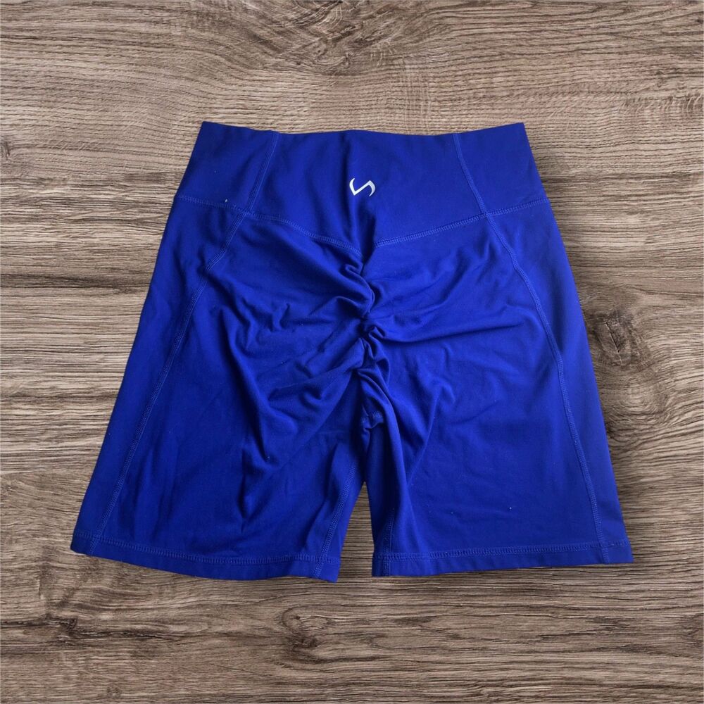 TLF Royal Blue Compression Biker Shorts – Size L - Picture 2 of 3